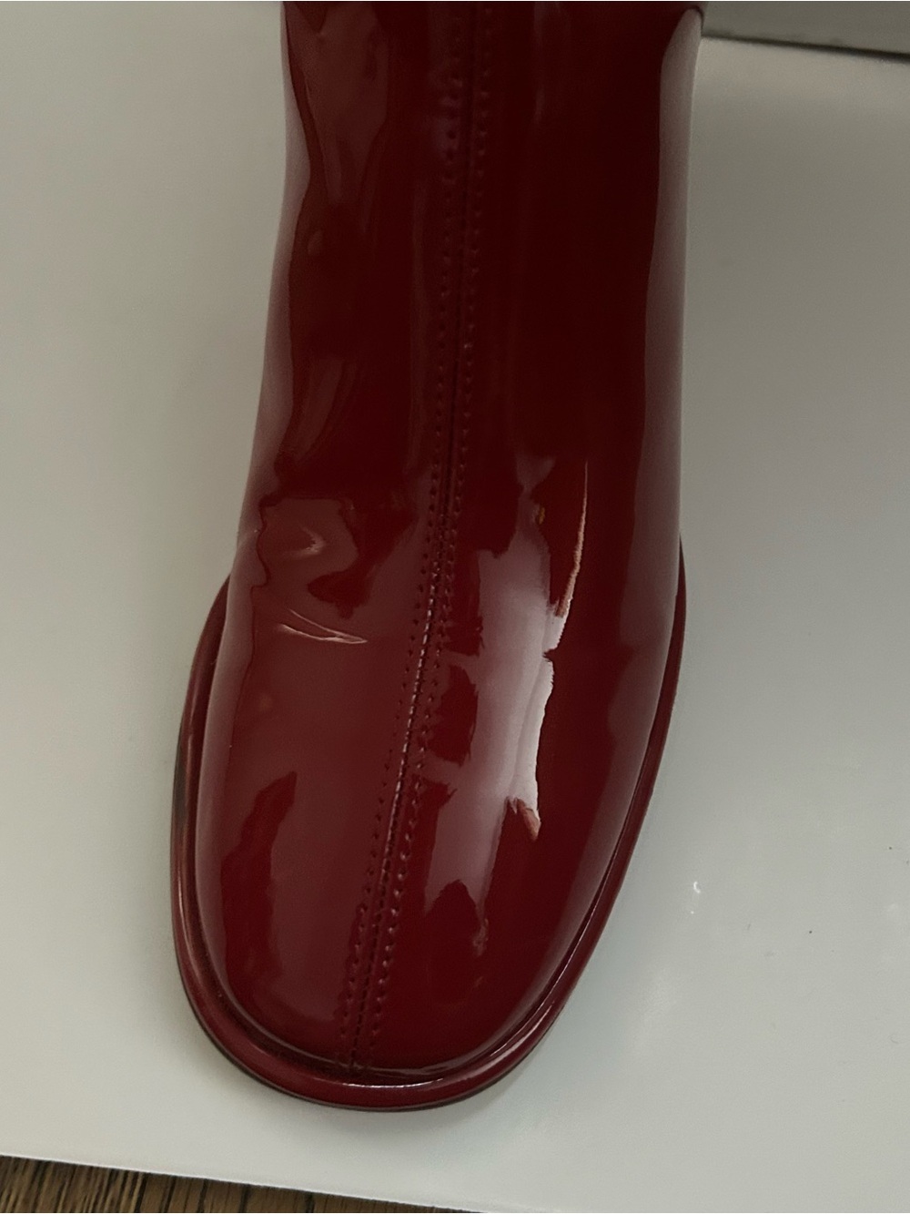 COACH womens Gigi Patent Leather Bootie - Picture 15 of 16